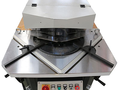 Hydraulic Corner Notching Machine, Variable Angle with Punch
